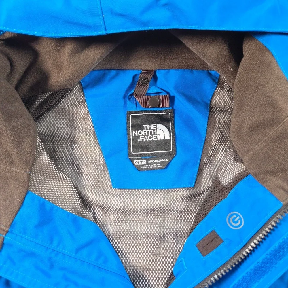 The North Face Snowboard Jacket Mens 2XL Blue Hyvent Ski Patrol Waterproof Hood